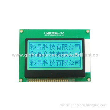 12864 COG LCD Module Display, Supports Serial Parallel Interface, 3V